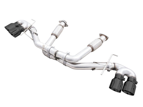 AWE Tuning 2020 Chevrolet Corvette (C8) Track Edition Exhaust - Quad Diamond Black Tips AWE Tuning Catback  AXOPROS