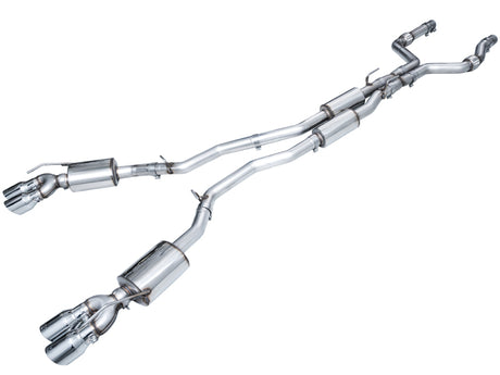 AWE Tuning 2020+ Ford Explorer ST Touring Edition Exhaust w/ Chrome Silver Tips AWE Tuning Catback  AXOPROS