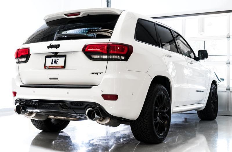 AWE Tuning 2020 Jeep Grand Cherokee SRT Track Edition Exhaust - Diamond Black Tips AWE Tuning Catback  AXOPROS