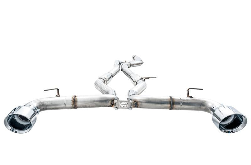 AWE Tuning 2020 Toyota Supra A90 Track Edition Exhaust - 5in Chrome Silver Tips AWE Tuning Catback  AXOPROS