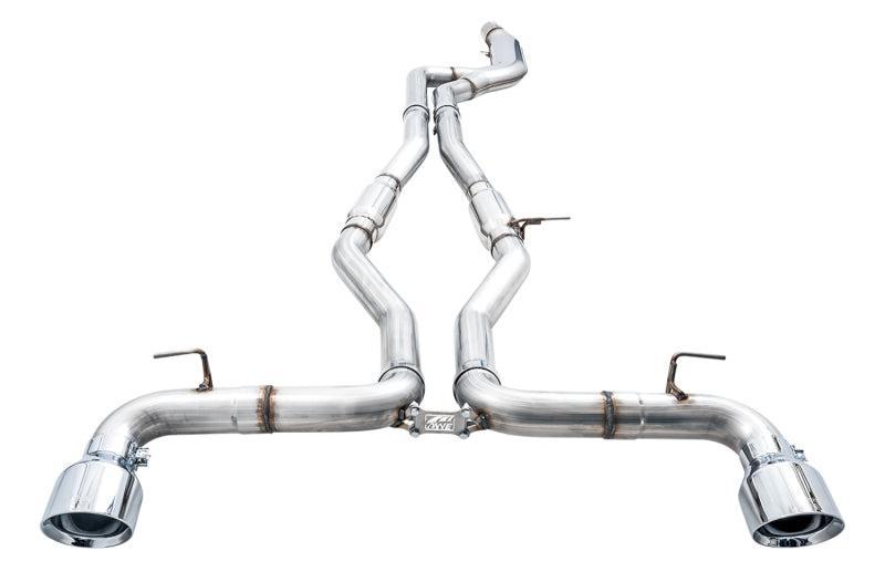 AWE Tuning 2020 Toyota Supra A90 Track Edition Exhaust - 5in Chrome Silver Tips AWE Tuning Catback  AXOPROS