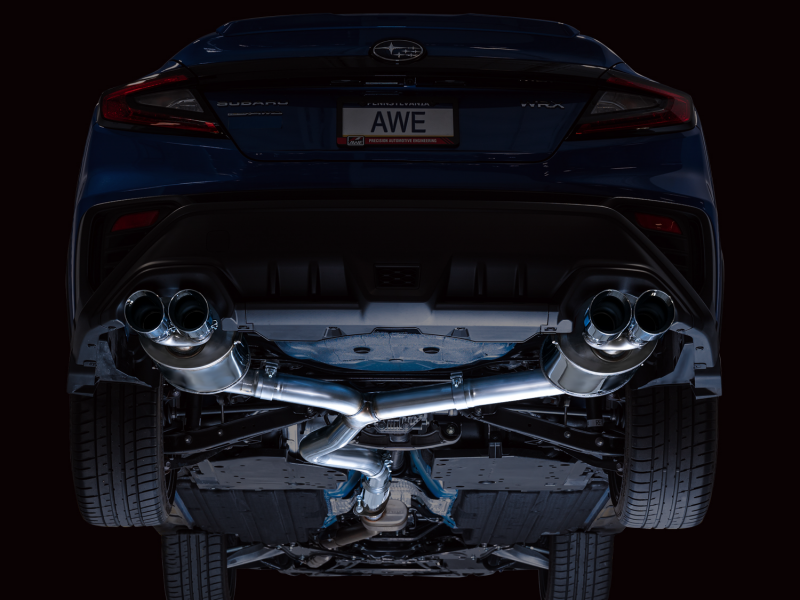 AWE Tuning 2022+ VB Subaru WRX Touring Edition Exhaust - Chrome Silver Tips AWE Tuning Catback  AXOPROS
