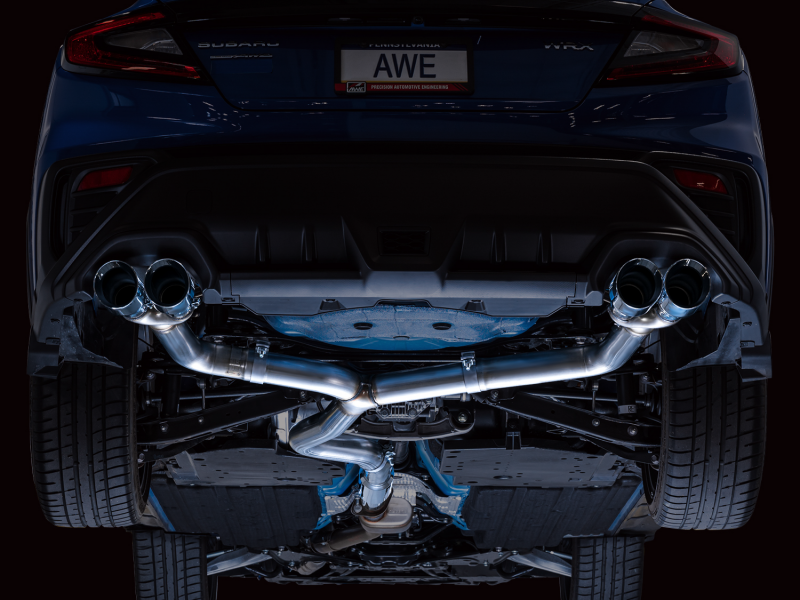 AWE Tuning 2022+ VB Subaru WRX Track Edition Exhaust - Chrome Silver Tips AWE Tuning Catback  AXOPROS