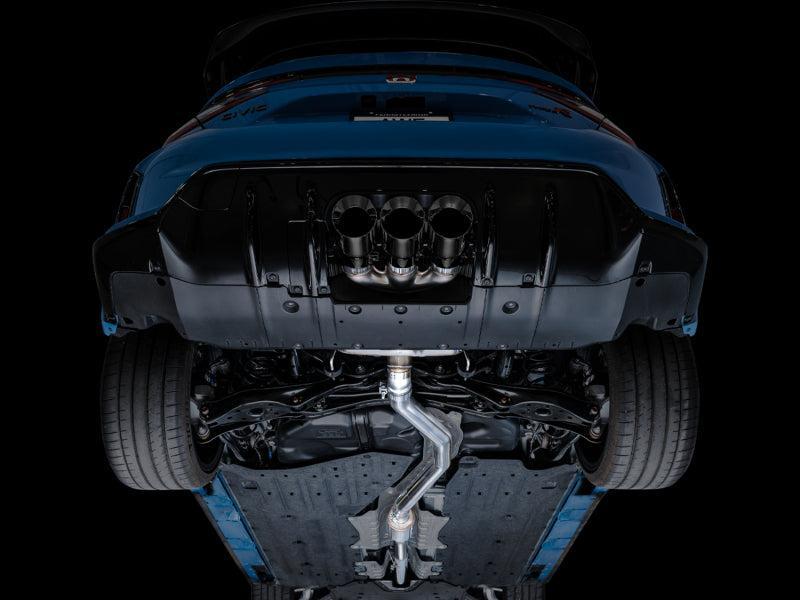 AWE Tuning 2023 Honda Civic Type R FL5 Touring Edition Exhaust w/ Triple Diamond Black Tips AWE Tuning Catback  AXOPROS