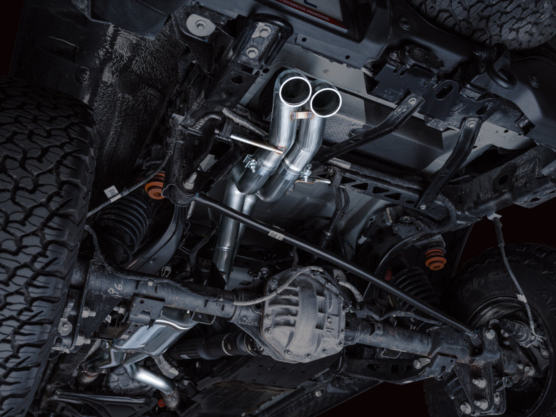 AWE Tuning 22-24 Ford Bronco Raptor 4WD Dual BashGuards Cat-Back SwitchPath Exhaust (No Tips) AWE Tuning Catback  AXOPROS