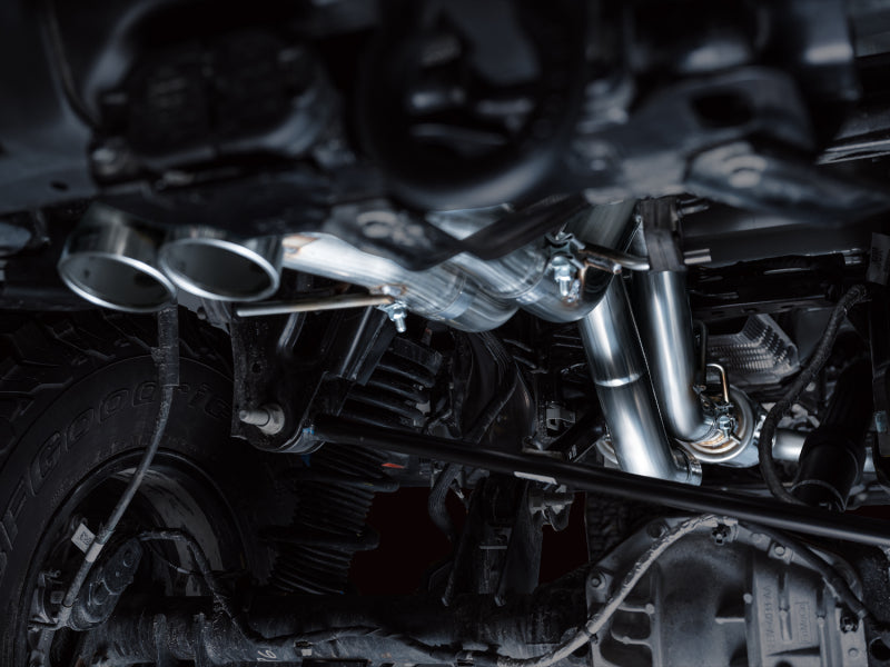 AWE Tuning 22-24 Ford Bronco Raptor 4WD Dual BashGuards Cat-Back SwitchPath Exhaust (No Tips) AWE Tuning Catback  AXOPROS