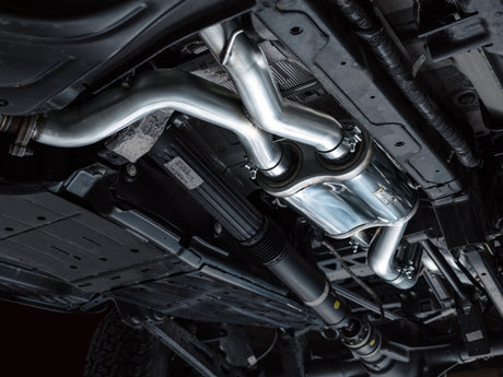 AWE Tuning 22-24 Ford Bronco Raptor 4WD Dual BashGuards Cat-Back SwitchPath Exhaust (No Tips) AWE Tuning Catback  AXOPROS
