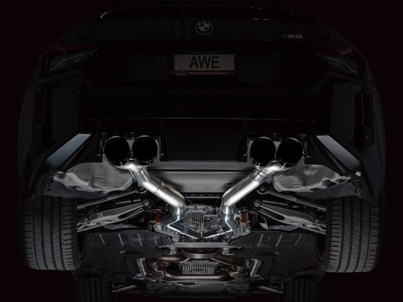 AWE Tuning 23-24 BMW G87 M2 Track Edition Exhaust - Diamond Black Tips AWE Tuning Catback  AXOPROS