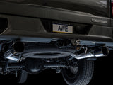 AWE Tuning 4th Gen GM 1500 5.3L 0FG Catback Split Rear Exit (Flat Bumper) - Dual Diamond Tips AWE Tuning Catback  AXOPROS