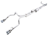 AWE Tuning 4th Gen GM 1500 6.2L 0FG Catback Split Rear Exit (w/ Bumper Cutouts) - Quad Chrome Tips AWE Tuning Catback  AXOPROS