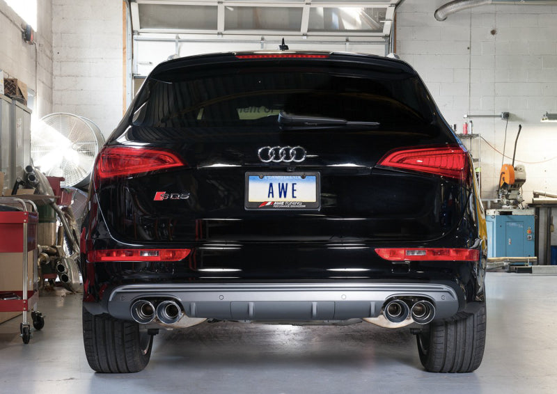 AWE Tuning Audi 8R SQ5 Touring Edition Exhaust - Quad Outlet Diamond Black Tips AWE Tuning Catback  AXOPROS