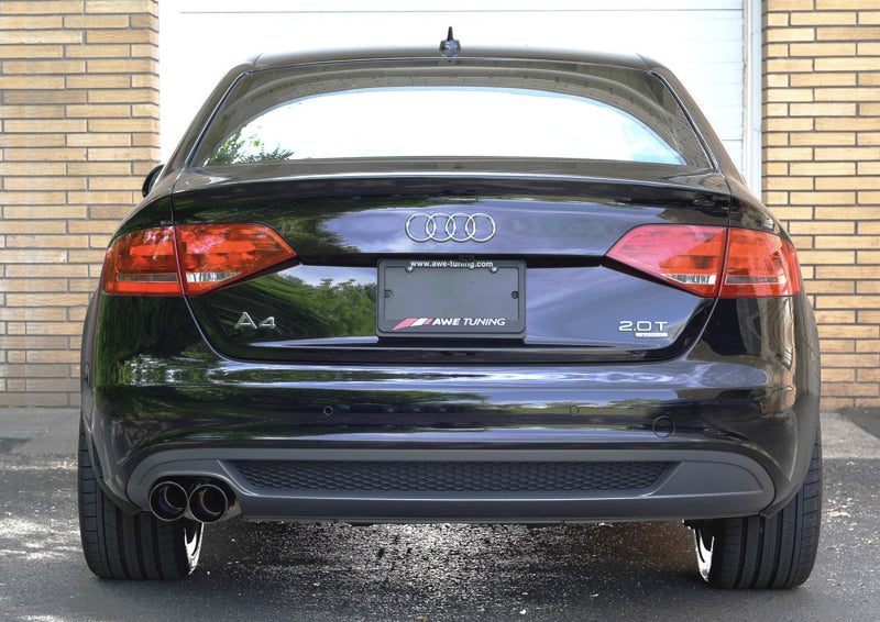AWE Tuning Audi B8 A4 Touring Edition Exhaust - Single Side Diamond Black Tips AWE Tuning Catback  AXOPROS