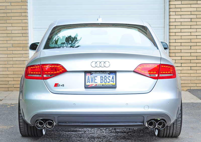 AWE Tuning Audi B8 / B8.5 S4 3.0T Touring Edition Exhaust - Chrome Silver Tips (90mm) AWE Tuning Catback  AXOPROS