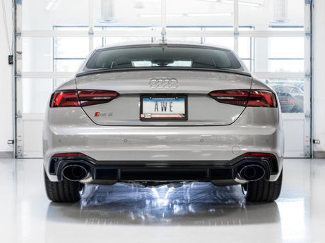 AWE Tuning Audi B9 RS 5 Sportback Touring Edition Exhaust-Non Resonated- Diamond Black RS Style Tips AWE Tuning Catback  AXOPROS