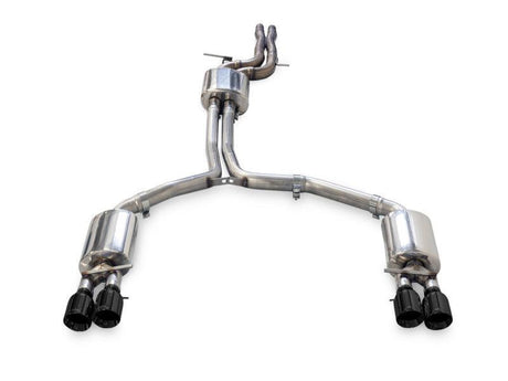 AWE Tuning Audi C7.5 A6 3.0T Touring Edition Exhaust - Quad Outlet Diamond Black Tips AWE Tuning Catback  AXOPROS