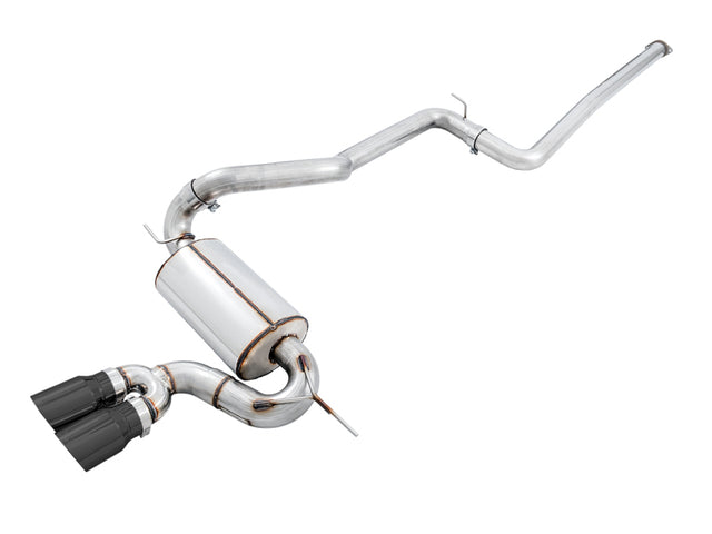 AWE Tuning Ford Focus ST Touring Edition Cat-back Exhaust - Non-Resonated - Diamond Black Tips AWE Tuning Catback  AXOPROS
