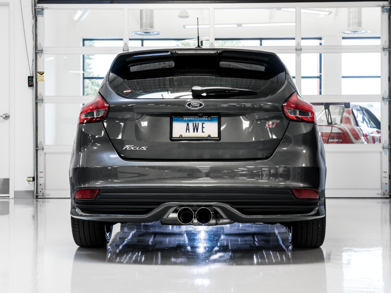 AWE Tuning Ford Focus ST Track Edition Cat-back Exhaust - Chrome Silver Tips AWE Tuning Catback  AXOPROS