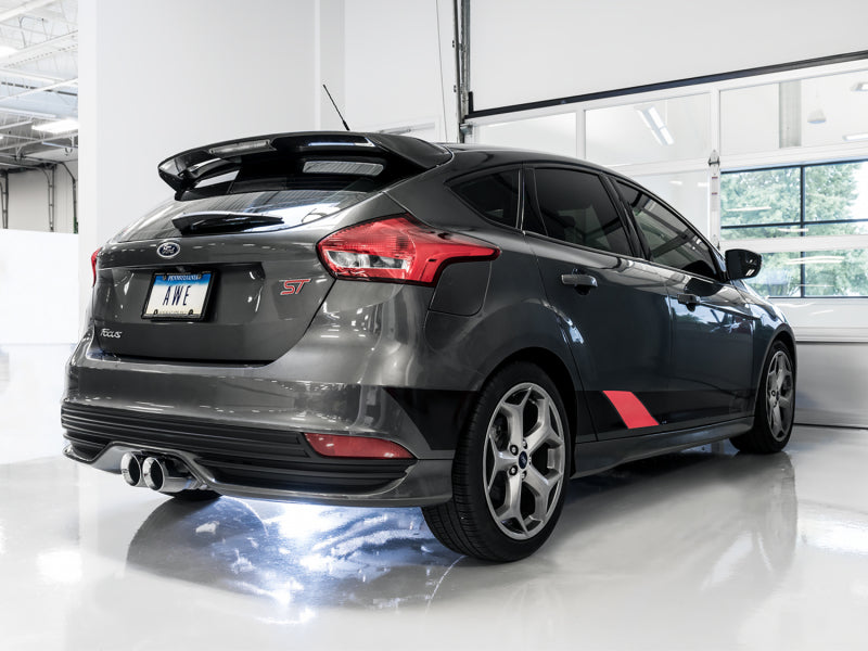 AWE Tuning Ford Focus ST Track Edition Cat-back Exhaust - Chrome Silver Tips AWE Tuning Catback  AXOPROS