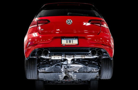 AWE Tuning MK7.5 Golf R SwitchPath Exhaust w/Diamond Black Tips 102mm AWE Tuning Catback  AXOPROS