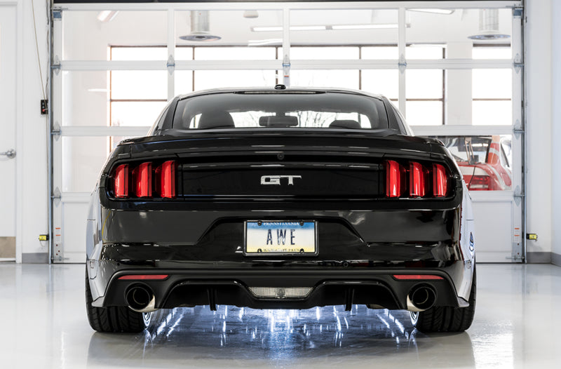AWE Tuning S550 Mustang GT Cat-back Exhaust - Touring Edition (Diamond Black Tips) AWE Tuning Catback  AXOPROS