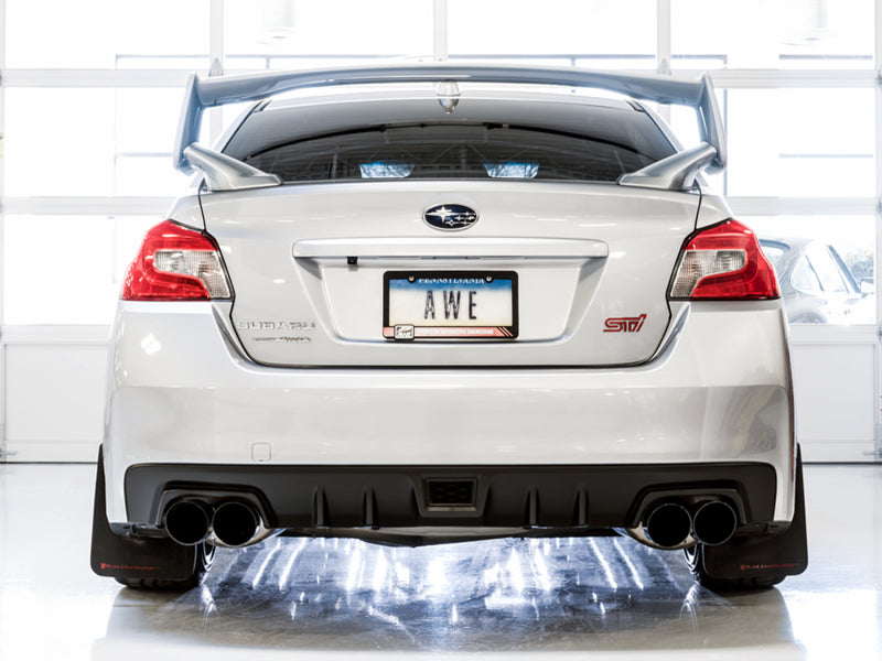 AWE Tuning Subaru STI VA / WRX GV / STI GV Sedan Touring Edition Exhaust - Diamond Black Tip (102mm) AWE Tuning Catback  AXOPROS