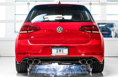 AWE Tuning Volkswagen Golf R MK7.5 SwitchPath Exhaust w/Chrome Silver Tips 102mm AWE Tuning Catback  AXOPROS