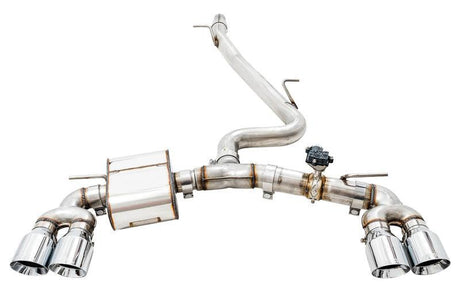 AWE Tuning Volkswagen Golf R MK7.5 SwitchPath Exhaust w/Chrome Silver Tips 102mm AWE Tuning Catback  AXOPROS