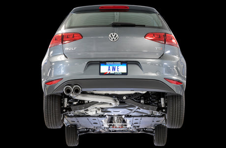 AWE Tuning VW MK7 Golf 1.8T Track Edition Exhaust w/Chrome Silver Tips (90mm) AWE Tuning Catback  AXOPROS