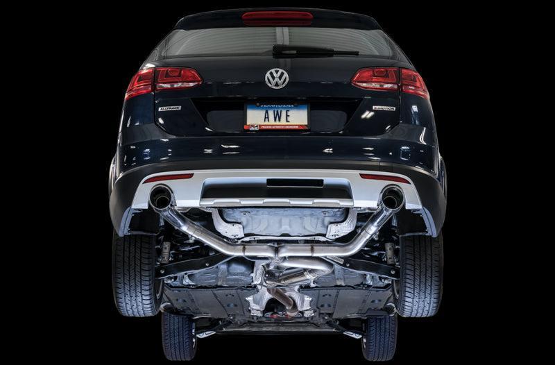 AWE Tuning VW MK7 Golf Alltrack/Sportwagen 4Motion Track Edition Exhaust - Polished Silver Tips AWE Tuning Catback  AXOPROS