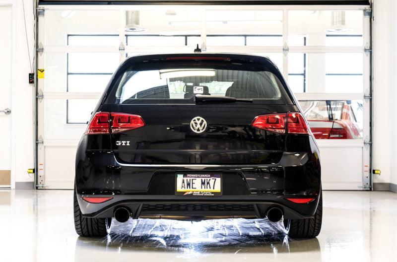 AWE Tuning VW MK7 GTI Touring Edition Exhaust - Diamond Black Tips AWE Tuning Catback  AXOPROS
