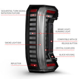 ANZO 22-24 Toyota Tundra (Does Not Fit LED Seq. Models) Z-Series Full LED Tail Lights - Pair ANZO Tail Lights  AXOPROS