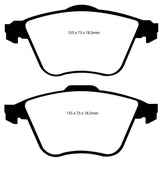EBC 07-13 Mazda 3 2.3 Turbo Ultimax2 Front Brake Pads EBC Brake Pads - OE  AXOPROS