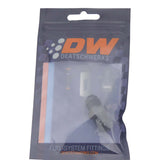 DeatschWerks DeatschWerks 6AN Male Flare to 1/4in Male NPT Adapter - Anodized Matte Black Fittings aftermarket performance part