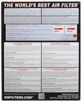 K&N 08 Ford Fiesta 1.25L-L4 Drop In Air Filter K&N Engineering Air Filters - Drop In  AXOPROS