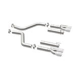 MagnaFlow Axle-Back, SS, 3in, Quad Split Rear 3.5 Tips 2015 Dodge Challenger incl SRT Hellcat Magnaflow Catback  AXOPROS