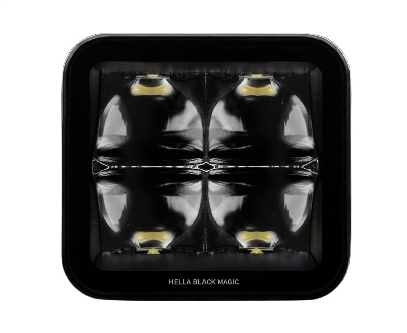 Hella Universal Black Magic 3.2in L.E.D. Cube Kit - Spot Beam Hella Fog Lights  AXOPROS
