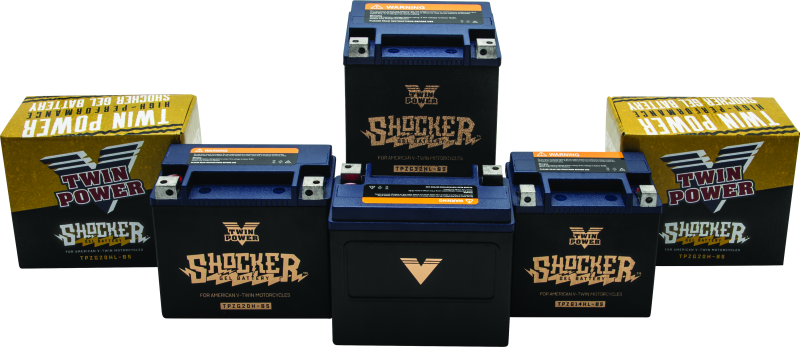 Twin Power YTX-14L Shocker Gel Battery Replaces H-D 65958-04 220 CCA TwinPower Batteries  AXOPROS