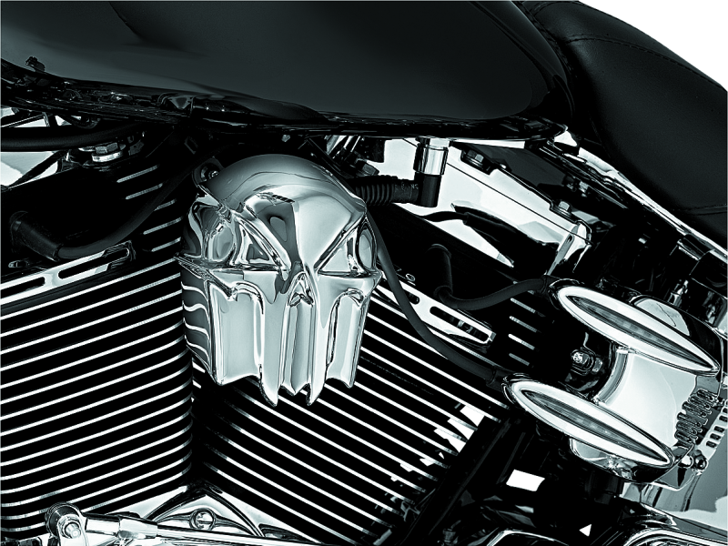 Kuryakyn Skull Horn Cover Chrome Kuryakyn Horn Accessories  AXOPROS