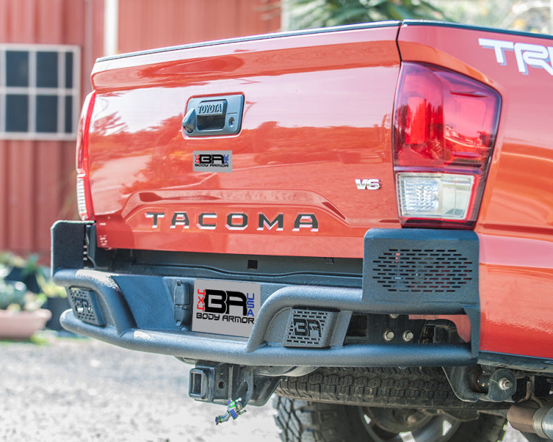 Body Armor 4x4 2016+ Toyota Tacoma Desert Series Rear Bumper Body Armor 4x4 Bumpers - Steel  AXOPROS