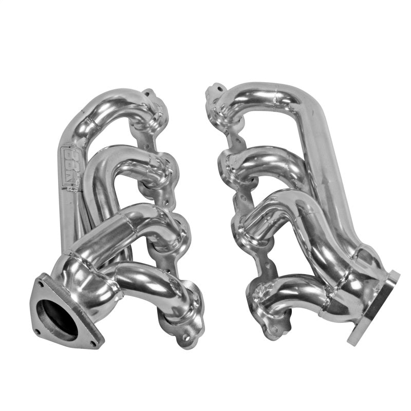 BBK 14-18 GM Truck 5.3/6.2 1 3/4in Shorty Tuned Length Headers - Polished Silver Ceramic BBK Headers & Manifolds  AXOPROS