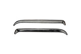 AVS 80-96 Ford Bronco (Installs w/Tape) Ventshade Window Deflectors 2pc - Stainless AVS Wind Deflectors  AXOPROS