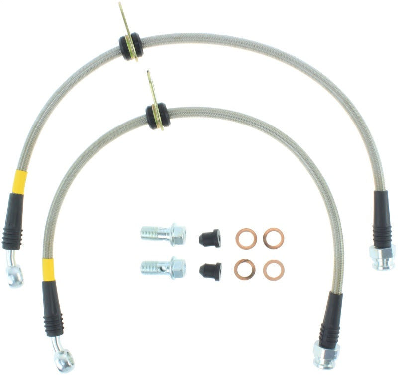 StopTech 97-01 Prelude Rear SS Brake Lines Stoptech Brake Line Kits  AXOPROS