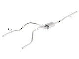 Borla 14 Silv/Sierra 1500 C/B S-Type Exh/2.75in Into Dual 2.25in Out 4in Tip Split Rear Exit Borla Catback  AXOPROS