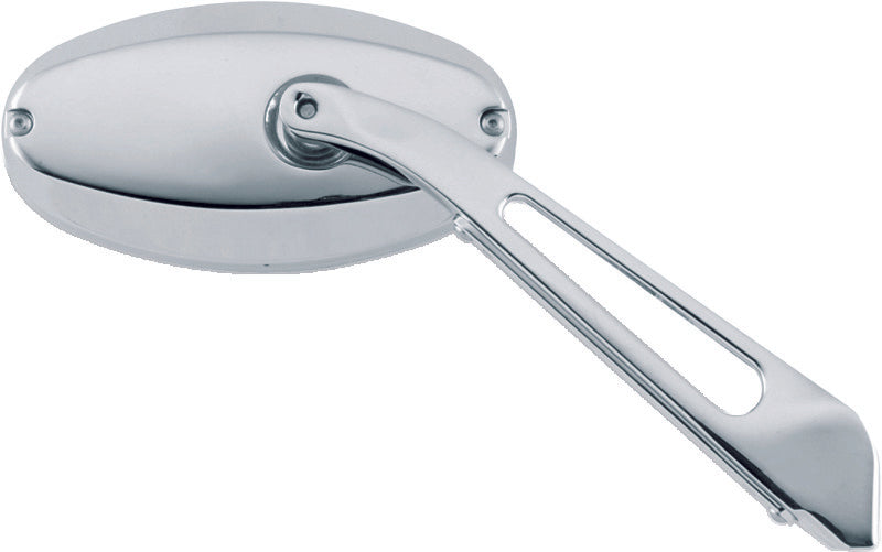 Kuryakyn Ellipse Mirror Flat Glass Chrome Kuryakyn Rear View Mirrors  AXOPROS