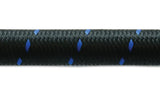 Vibrant -12 AN Two-Tone Black/Blue Nylon Braided Flex Hose (5 foot roll) Vibrant Hoses  AXOPROS