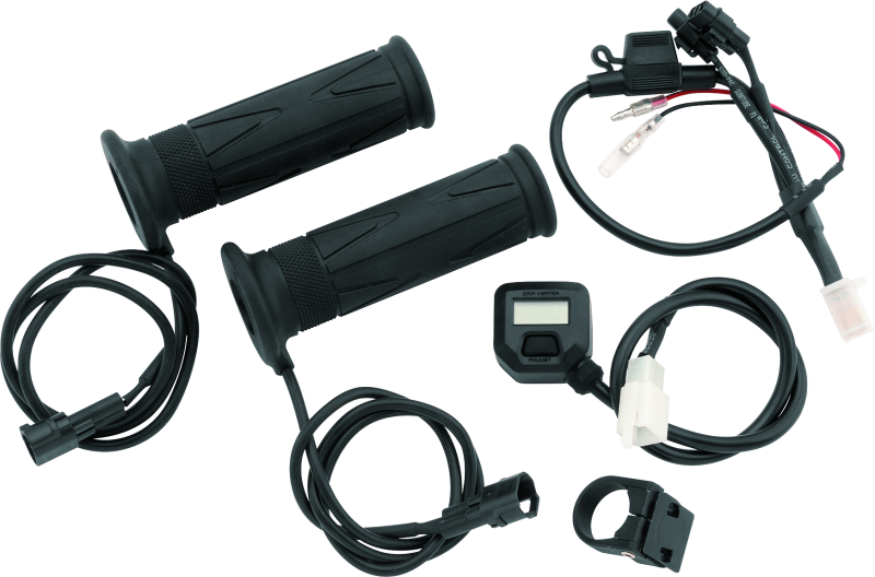 BikeMaster 7/8in Heated Grips w/ LCD Switch BikeMaster Grips  AXOPROS