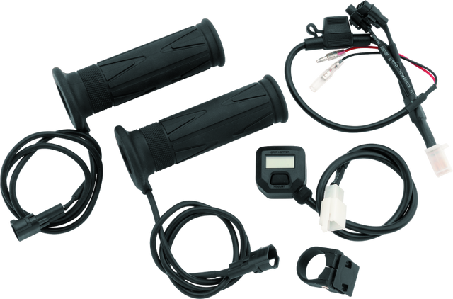 BikeMaster 7/8in Heated Grips w/ LCD Switch BikeMaster Grips  AXOPROS