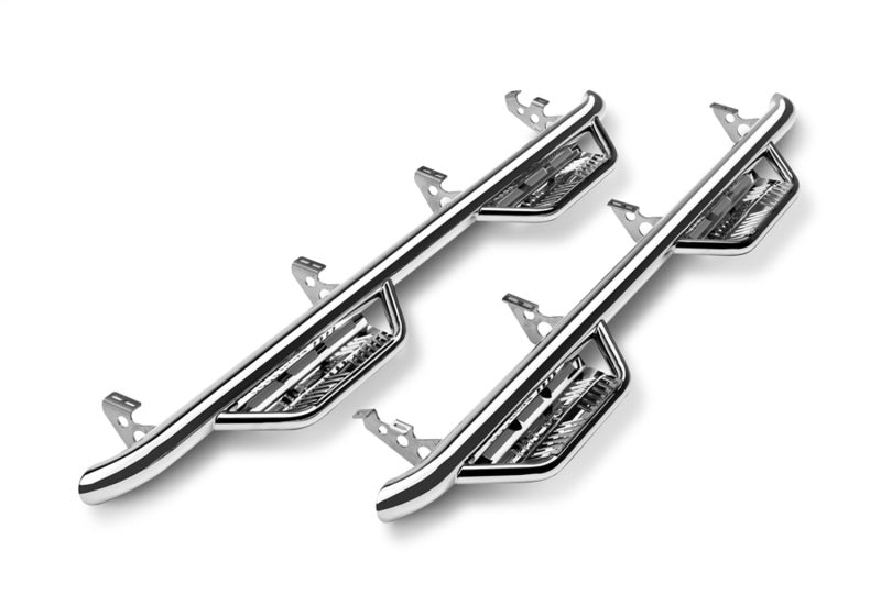 N-Fab Podium SS 2019 Chevy/GMC 1500 Crew Cab - Cab Length - Polished Stainless - 3in N-Fab Side Steps  AXOPROS