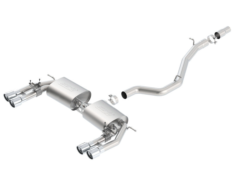 Borla 13-15 Audi S3 S-Type Dual Round Rolled Catback Exhaust Borla Catback  AXOPROS