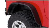 Bushwacker 87-95 Jeep Wrangler Flat Style Flares 4pc Excludes Renegade - Black Bushwacker Fender Flares  AXOPROS